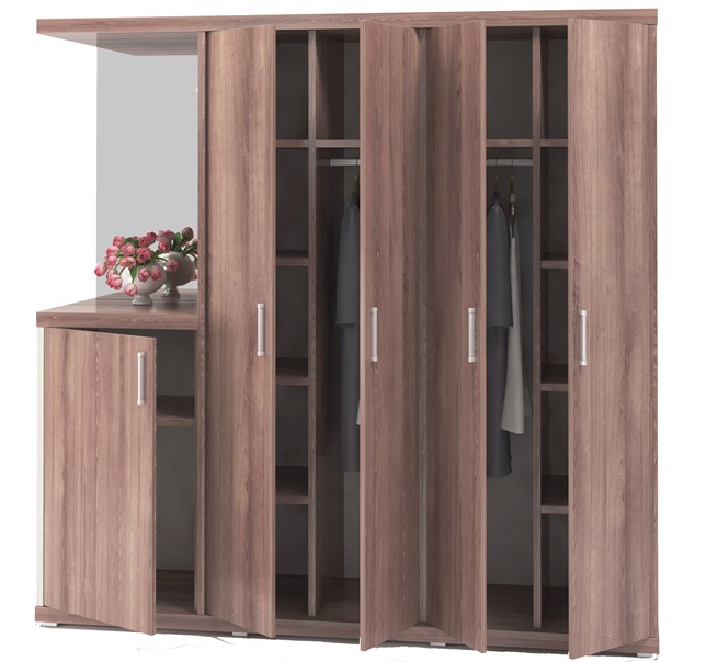  Сборный шкаф с зеркалом ГМ 27 (2100х600х2120)
