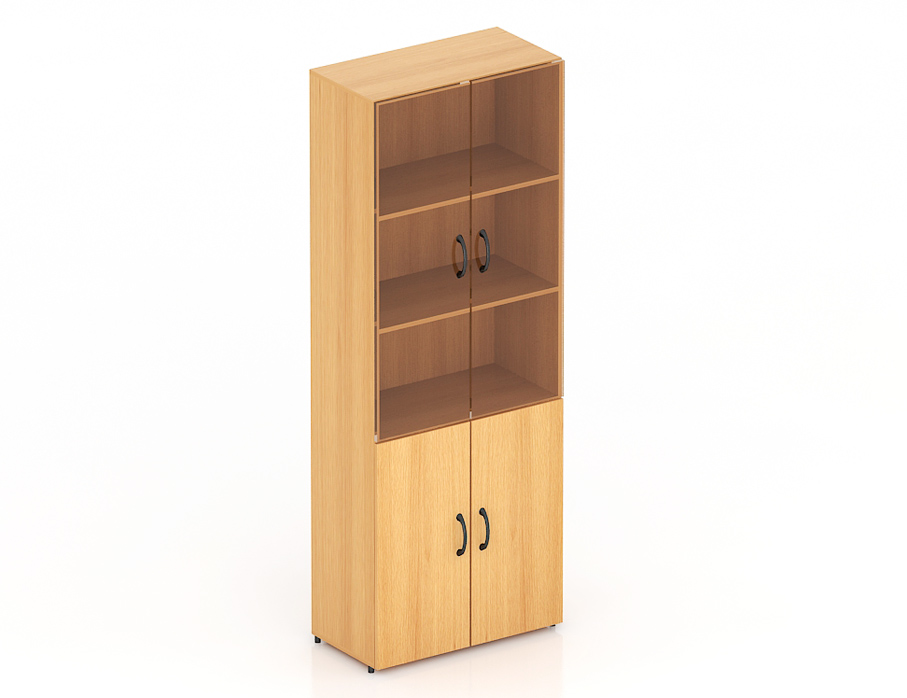 К2 Канц Шкаф со стеклом (700х350х1830) 